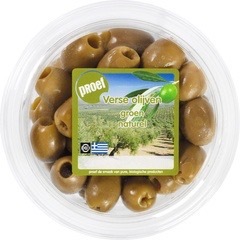 Verse groene olijven pitloos Proef 120 g Verse groene olijven pitloos Proef 120 g