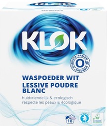 Klok Eco waspoeder wit 1,2 kg BIO Klok Eco waspoeder wit 1,2 kg BIO