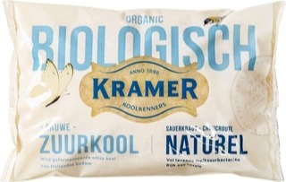 Zuurkool naturel verpakt, Kramer 500 gram BIO