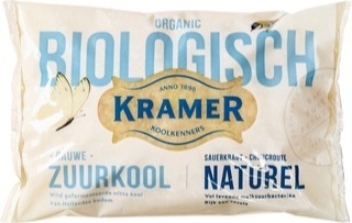 Zuurkool naturel verpakt, Kramer 500 gram BIO Zuurkool naturel verpakt, Kramer 500 gram BIO