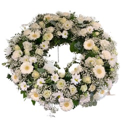 Krans wit 40 cm Krans wit 40 cm