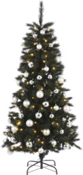 Black Box Trees Voss Kunstkerstboom met Versiering en LED Verlichting - H185 cm - Groen