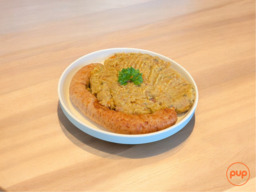 VERSE HUTSEPOT MET GEBAKKEN WORST