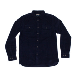 Corduroy Custom Fit Shirt Navy Maat M: -50%