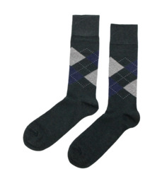 Socks Diamonds Dark Grey