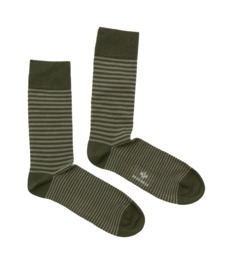 Socks Striped Military / Sage 