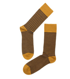 Socks Striped Sunflower / Navy