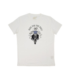  T-shirt White Ride For The Navy -50%