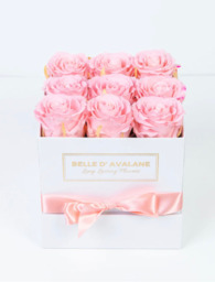 Milieuvriendelijk gezond verstand tweede Flower box vierkant roze - Bloemen Carisma