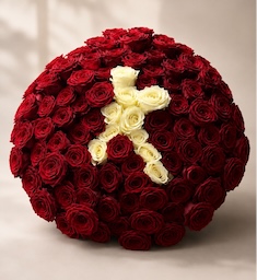 Letter K in roses