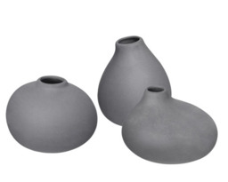 Blomus Nona set van 3 vaasjes pewter Blomus Nona set van 3 vaasjes pewter