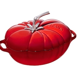 Cocotte 25 cm / 3 l, Tomaat, Kersenrood Staub Verkoopprijs:
