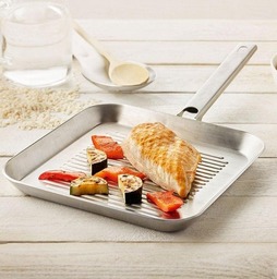 Demeyere Grillpan Resto rvs 24 cm van € 139,00 nu € 79,00 Demeyere Grillpan Resto rvs 24 cm van € 139,00 nu € 79,00