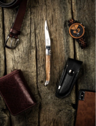 Laguiole pocket knife Zebrano wood