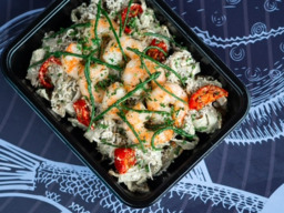 2 stuks Spinazietagliatelle met Reuze-Gamba's