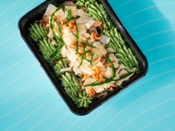 Romig Kabeljauw-maaltje met spinaziepuree