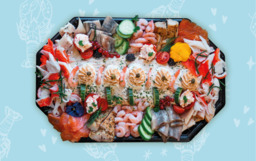 Feestelijke Zalm-of Huzarensalade  (4-5 personen)
