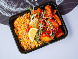 Kibbeling 'sweet & sour'