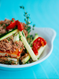 Tonijn-Courgette lasagne