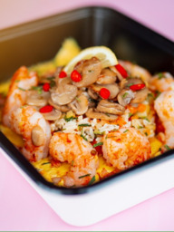 Gamba's Curry met groenterijst