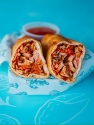 Visbami-Loempia's - NU 4 voor 12,50 + 2 gratis chilisaus