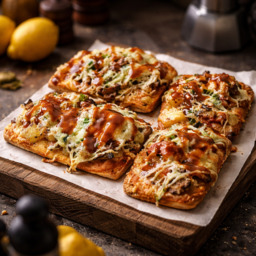 Bruschetta met buikspek