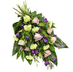Rouwboeket lila/paars Rouwboeket lila/paars
