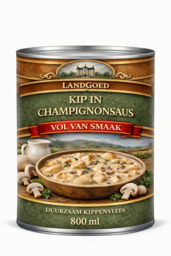 Kip in champignonsaus 800ml 