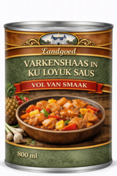 Varkenshaas in een Ku Lo Yuk saus 800ml
