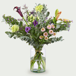 luchtig boeket in zachte pastel tinten