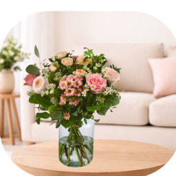 Boeket pastel tinten