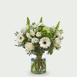 Klassiek rond boeket wit