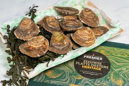 Platte zeeuwse oesters - 12 stuks