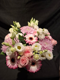 Boeket roze/wit