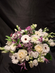 Boeket wit/paars