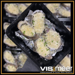 4 gegratineerde oesters