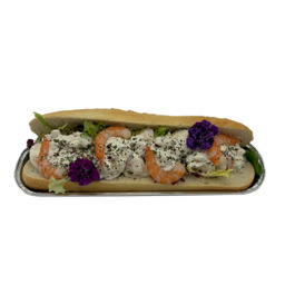 Broodje scampi in look