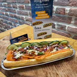 Demi baguette Zalmcarpaccio